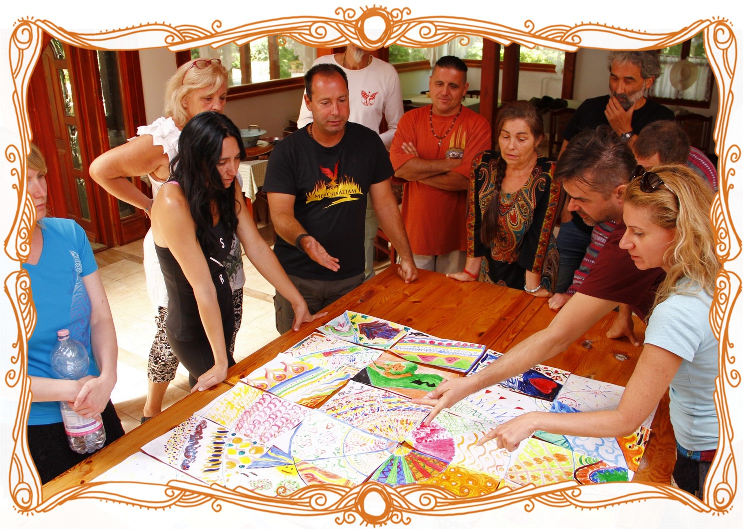 mandala festés tréning